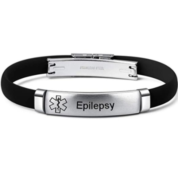 Bracelet for Epilepsy Stainless Steel Medical - Picture 1 of 6